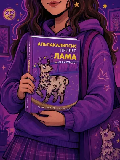 Книга Альпакалипсис придет Лама всех спасет фэнтези детектив, книга для подростков
