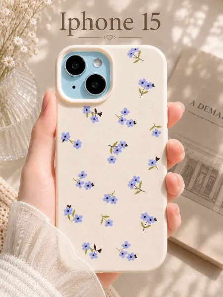 Чехол на iPhone 15 с цветочками