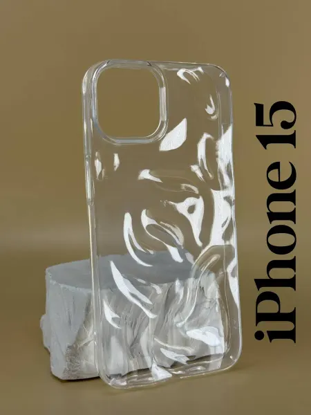 Чехол на iPhone 15, прозрачный