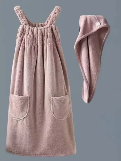 Банное платье из кораллового флиса
