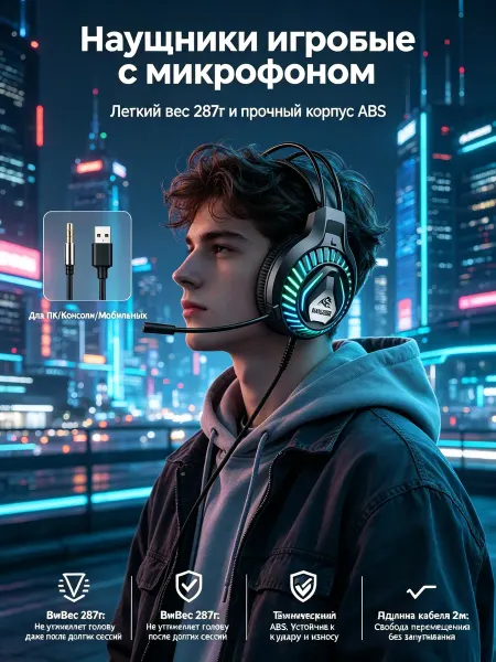 Наушники игровые