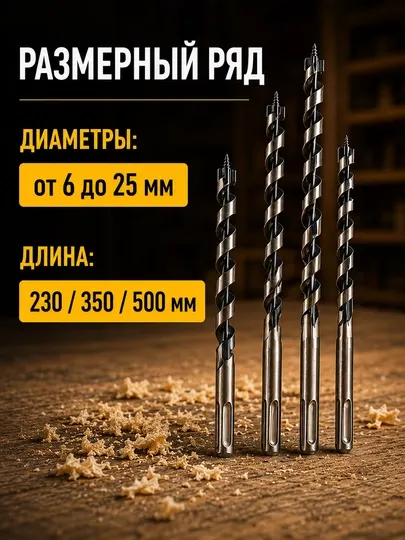 Сверло по дереву SDS-Plus