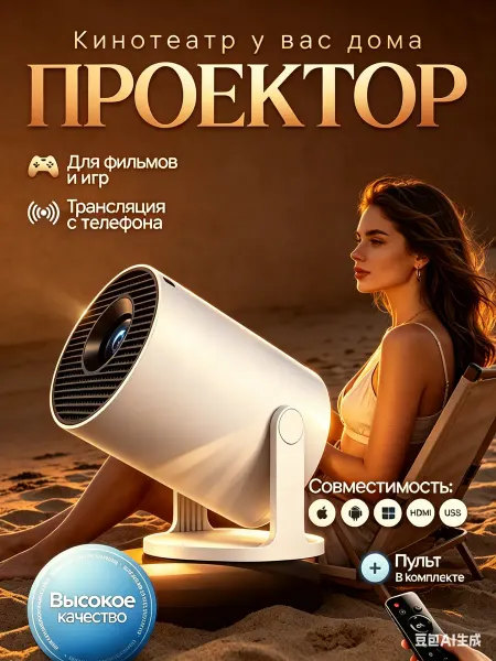 Проектор для фильмов на стену