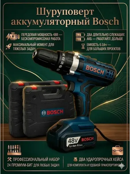 HONOR Шуруповерт аккумуляторный