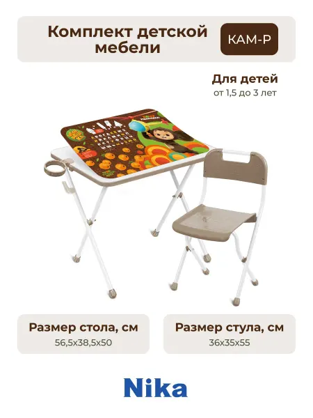 Nika Комплект детской мебели КАМ-Р (коричневый)