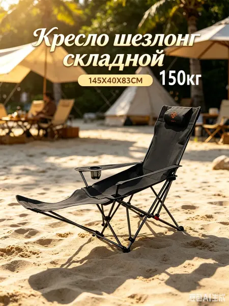 Кресло шезлонг складной