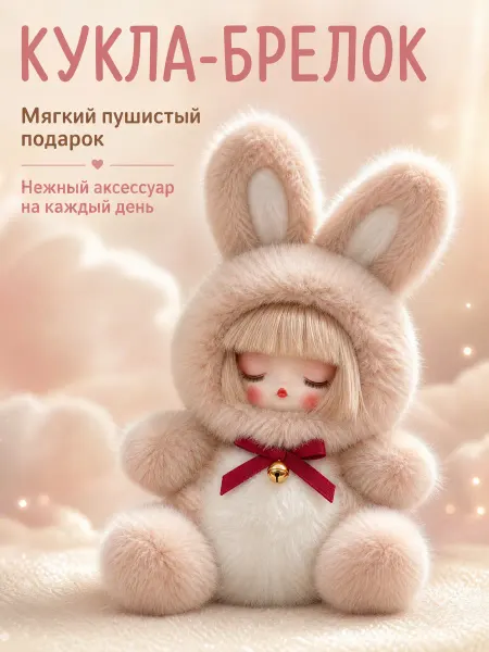 Плюшевая игрушка, кукла-брелок