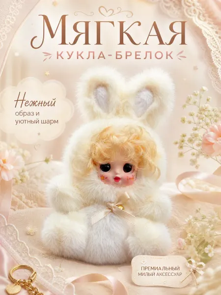 Плюшевая игрушка, кукла-брелок