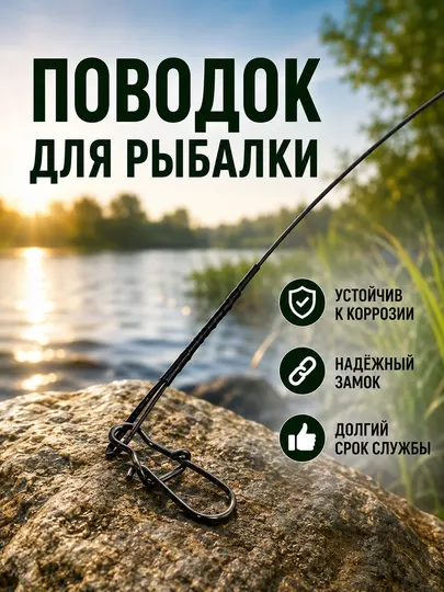 Поводок вольфрамовый для рыбалки — сверхпрочный антизуб, для спиннинга, хищной рыбы