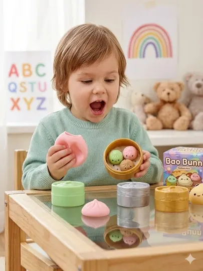 Игрушка антистресс Бао сквиши, мягкая силиконовая мялка для детей, подарок