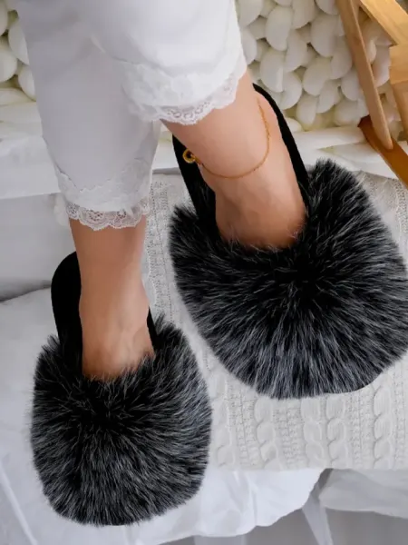 OFELYA_LUXshop Тапочки пушистики