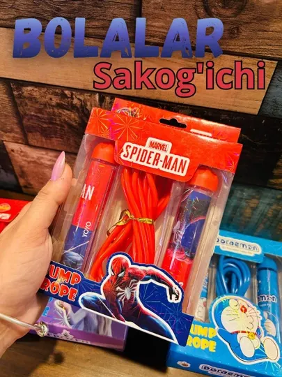 Скакалка для детей SPIDER-MEN
