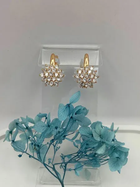 Серьги бижутерные праздничные