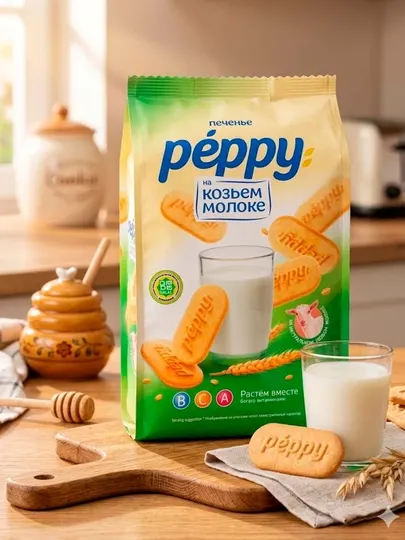 Печенье сахарное Peppy, 180 гр