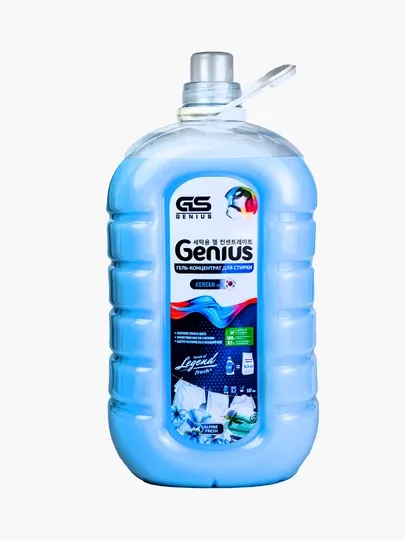 Гель для стирки Genius, 5 л, синий