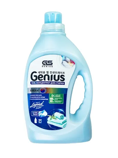 Гель для стирки Genius, 3 л, синий