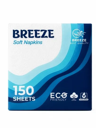 Бумажные салфетки Breeze, 150 шт