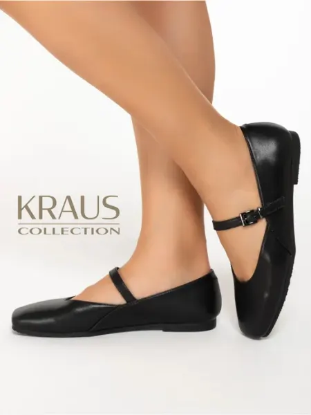 KRAUS Collection Черные балетки женские
