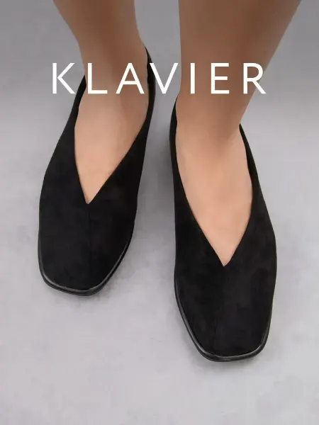 KLAVIER Балетки женские черные