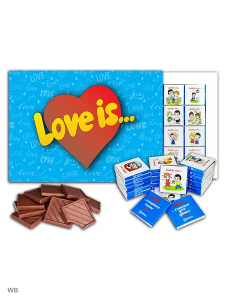 ДА Шоколад Набор сладостей Love is 24шт