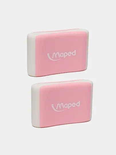Ластик Maped ESSENTIALS, цветной, по 2 штуки