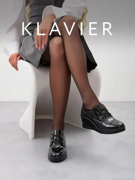 KLAVIER Полуботинки женские черные