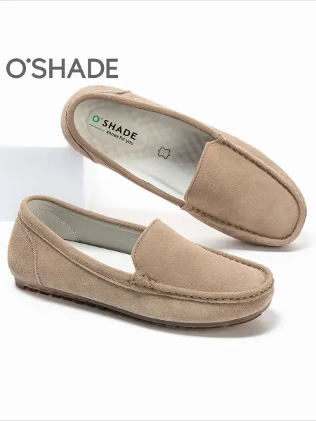 O`SHADE Мокасины замшевые женские