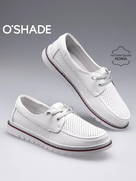 O`SHADE Мокасины женские белые