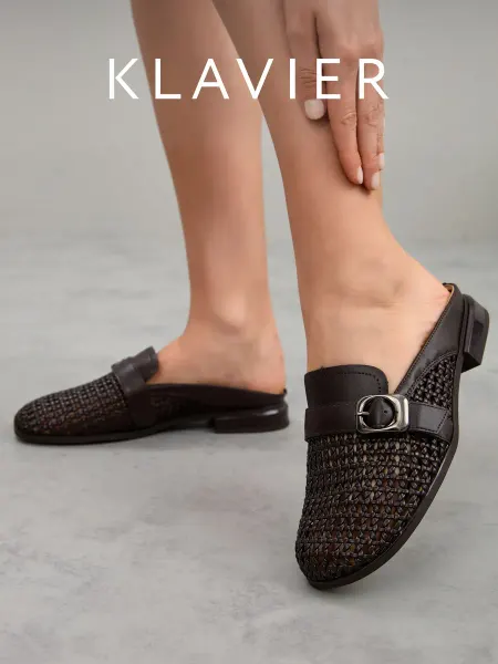 KLAVIER Мюли коричневые женские