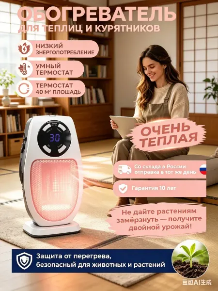 Обогреватель для теплицы и курятника