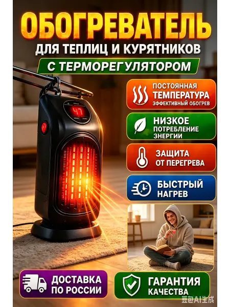 Обогреватель для теплиц и курятников