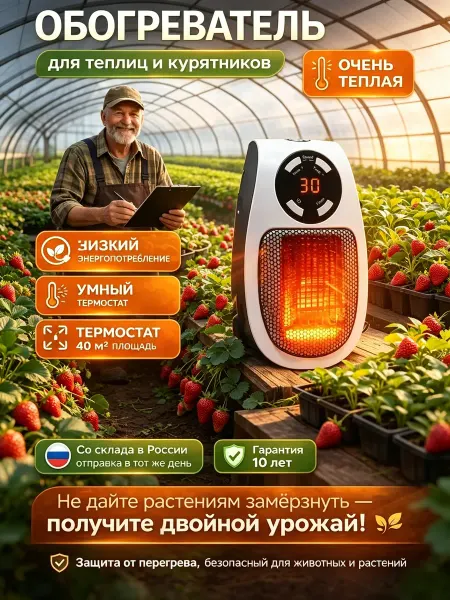 Экономичный обогреватель для теплицы