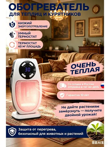 Обогреватель для теплицы и курятника