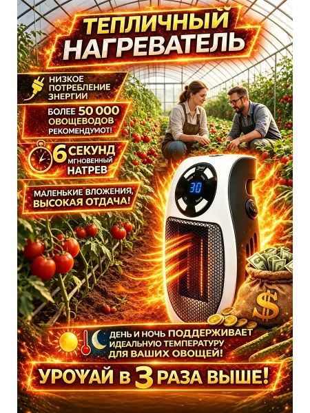 Экономичный обогреватель для теплицы