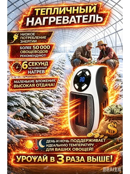 Экономичный обогреватель для теплицы