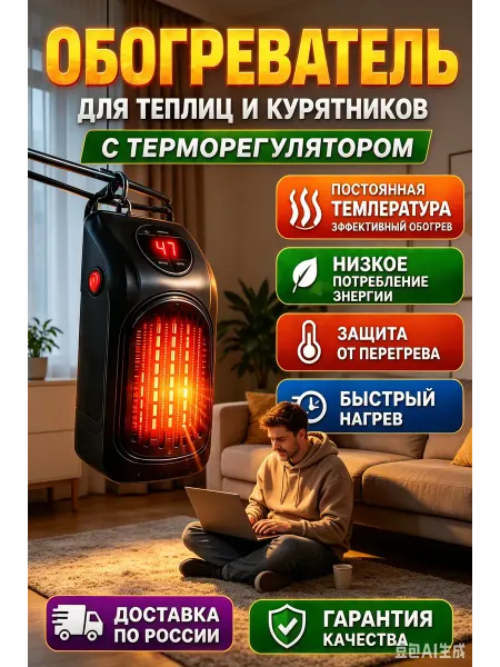 Нфракрасный обогреватель с терморегулятором