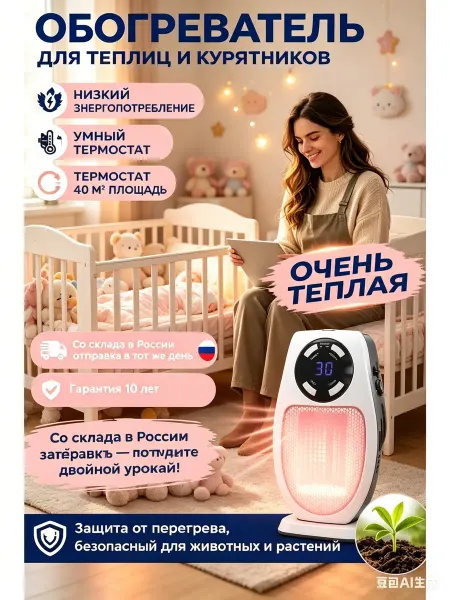 Обогреватель для теплицы и курятника