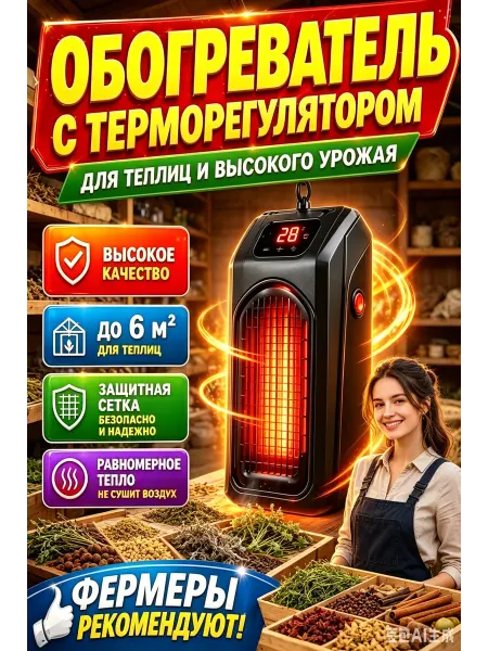 Обогреватель для теплицы и оранжереи