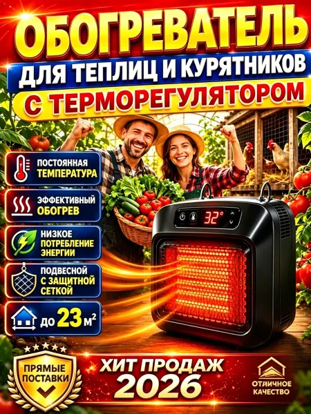 Обогреватель для теплицы электрический