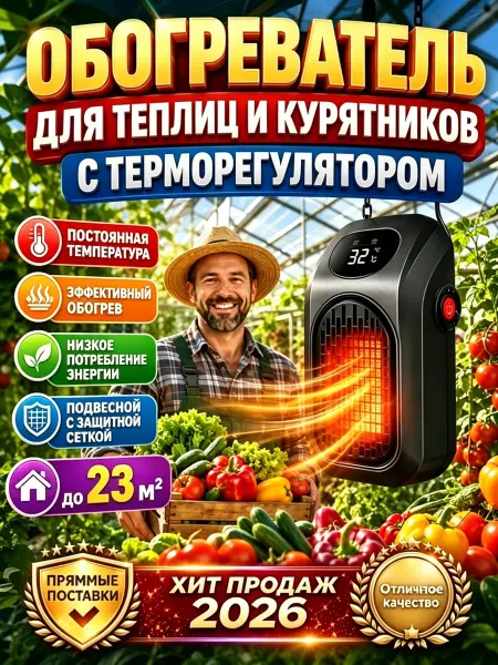 Керамический обогреватель для теплицы