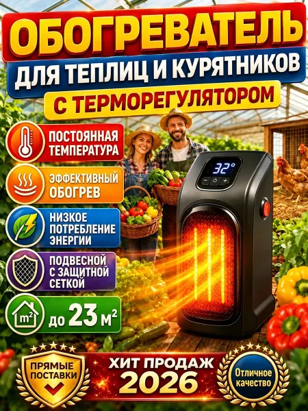 Керамический обогреватель для теплицы