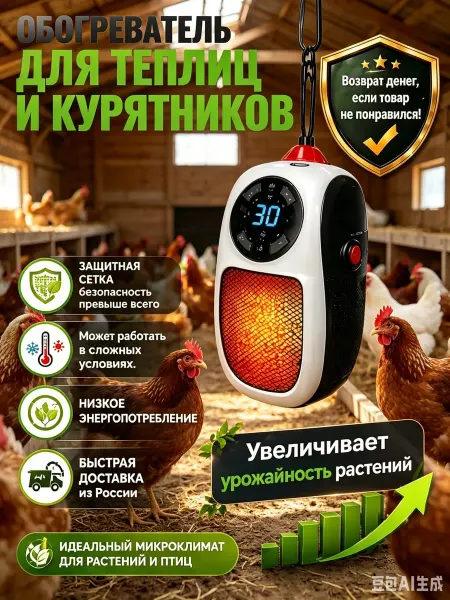 Обогреватель для птиц с терморегулятором