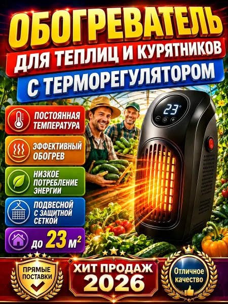 Обогреватель для теплицы электрический
