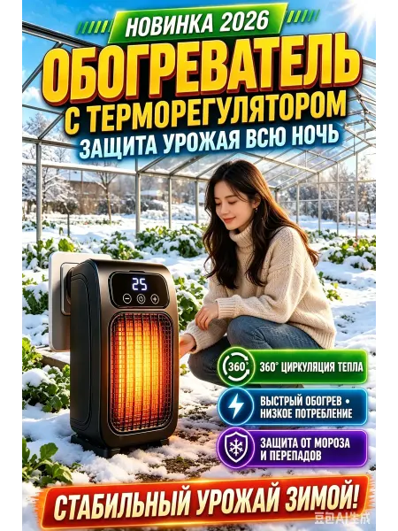 Обогреватель теплицы с терморегулятором