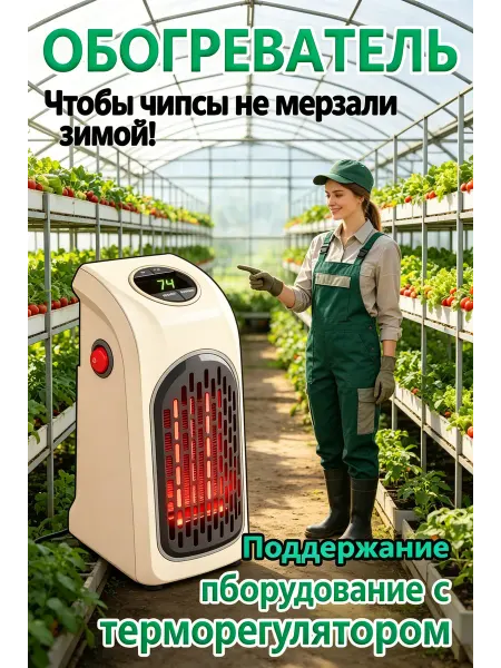 Обогреватель для теплицы с терморегулятором