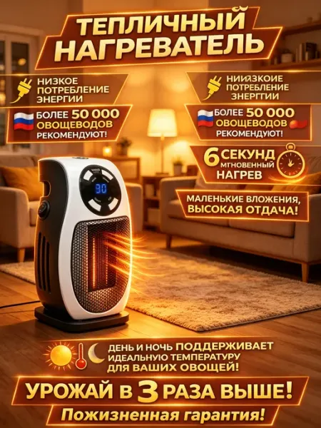 Обогреватель для теплицы с терморегулятором