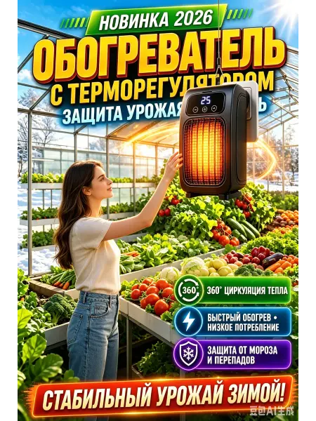 Настенный обогреватель для теплицы