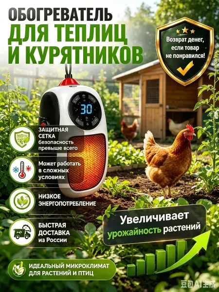 Обогреватель с терморегулятором для курятника