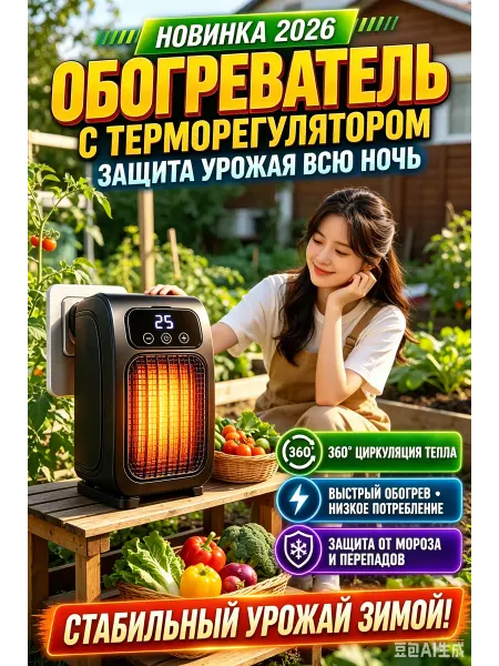 Обогреватель теплицы с терморегулятором