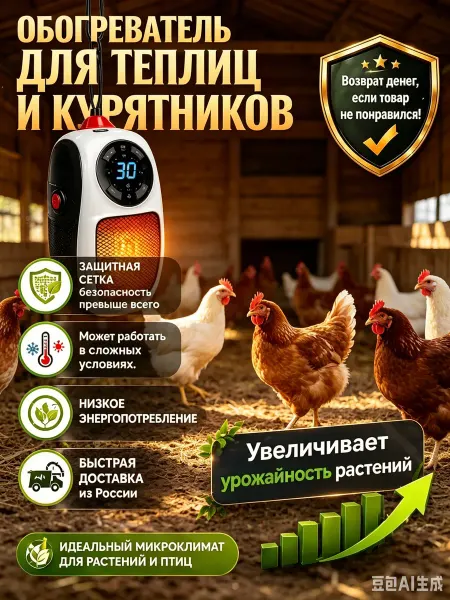 Обогреватель с терморегулятором для курятника
